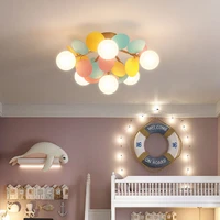 creative petal ceiling lamps nordic leaves design ceiling light fixtures bedroom childrens room kindergarten indoor warm decor