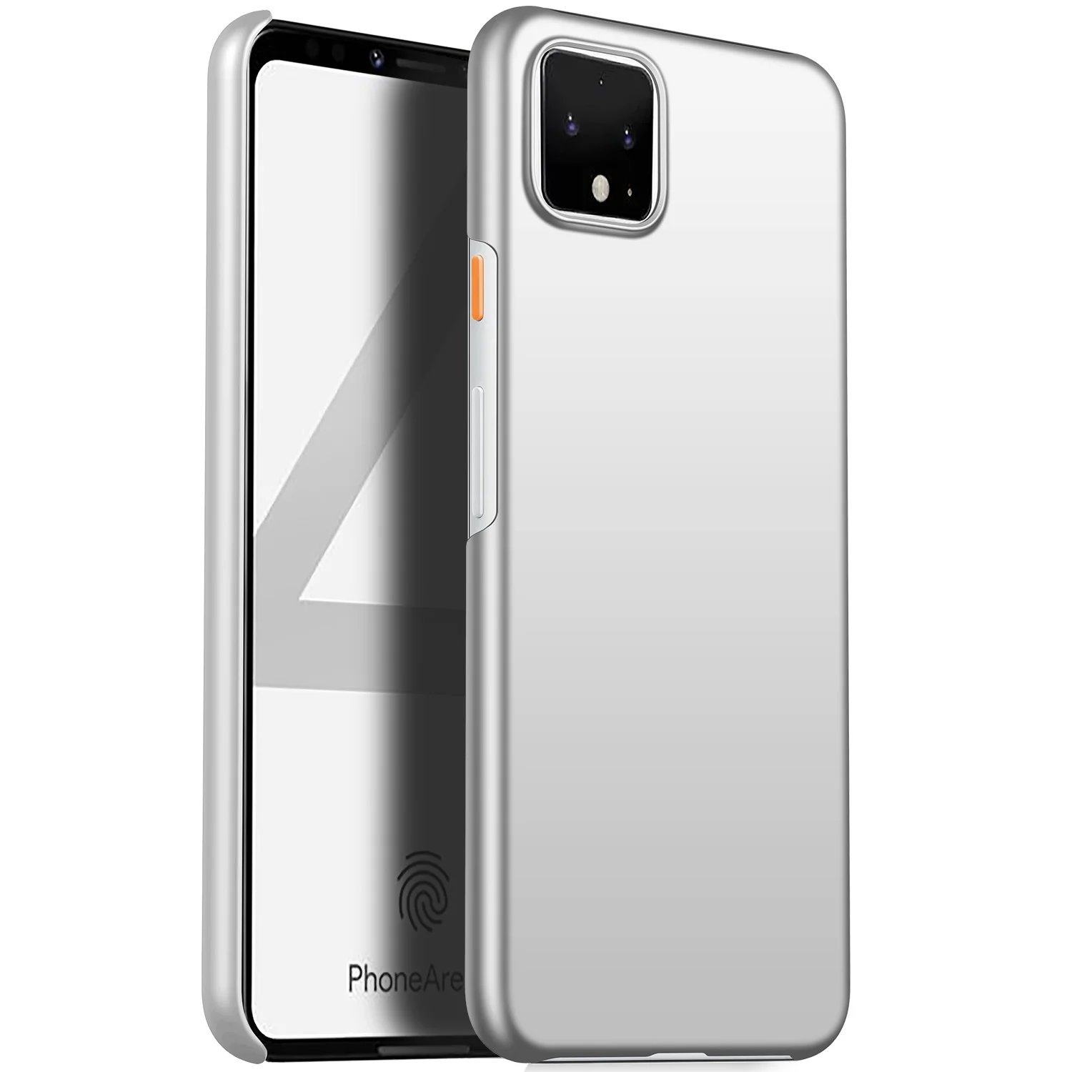 Серебристый Чехол для Google Pixel 4/Google Pixel 4 XL, ультратонкая Минималистичная тонкая защитная задняя крышка-чехол для телефона для Google Pixel 4 - Цвет: Серебристый