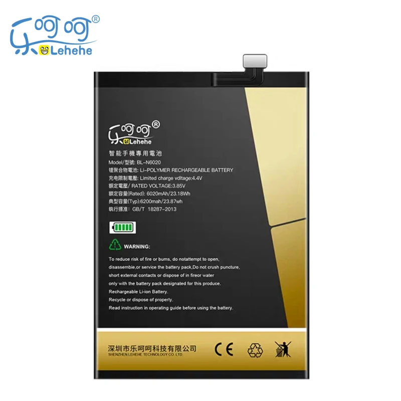 

LEHEHE Battery BL-N6020 for GIONEE GN8002 M6 Plus 6000mAh High Quality Smartphone Batteries with Tools Gifts