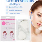 Набор из 4080 шт., невидимые V-образные линии для макияжа лица