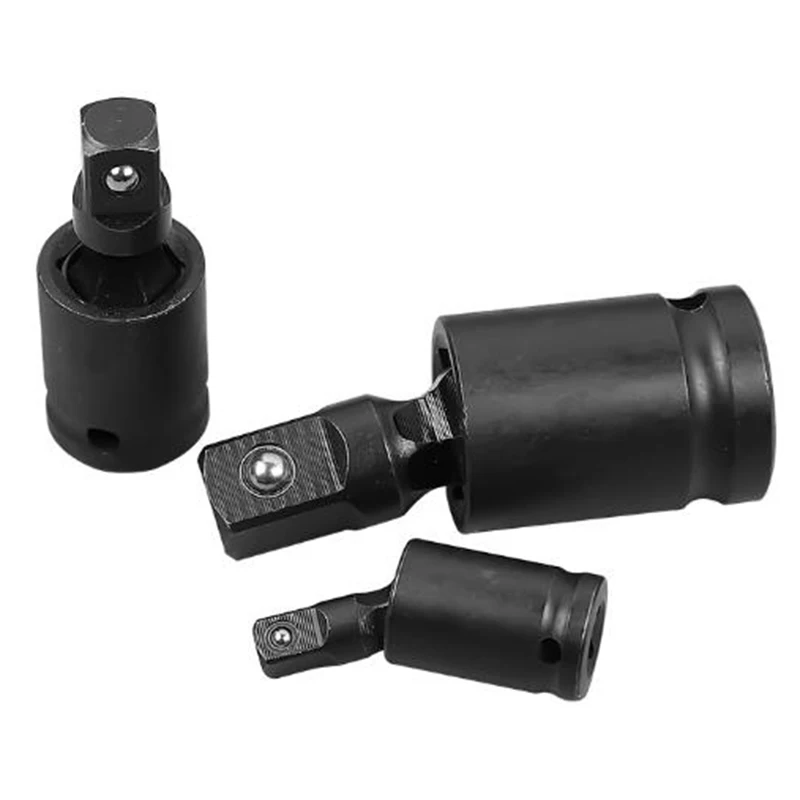 

Air Impact Socket Wheel nut 3pcs Black Connectors Replacements Durable