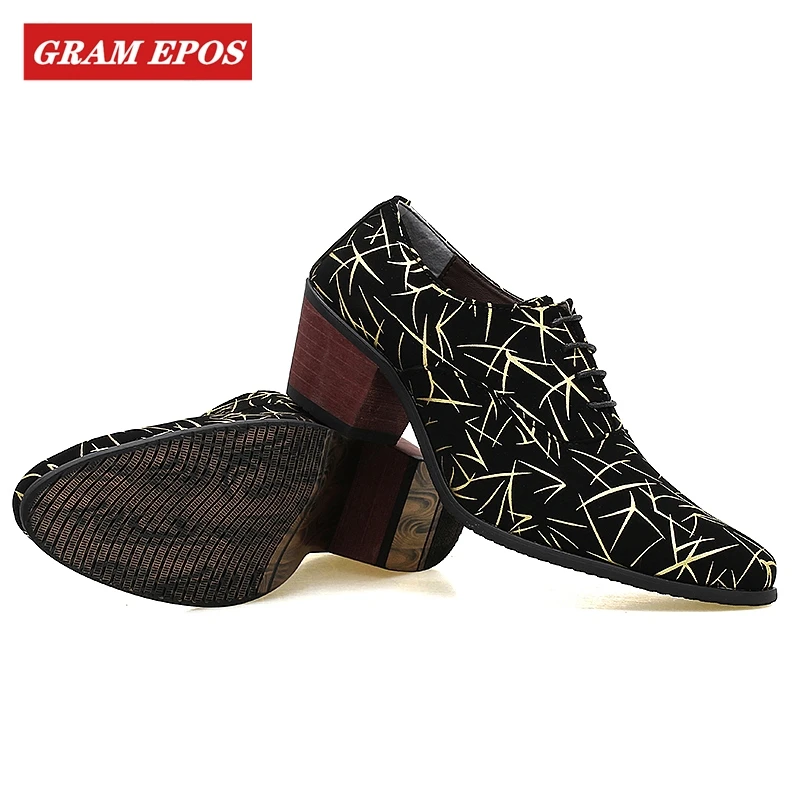 Брендовые мужские туфли увеличенная высота формальные оксфорды