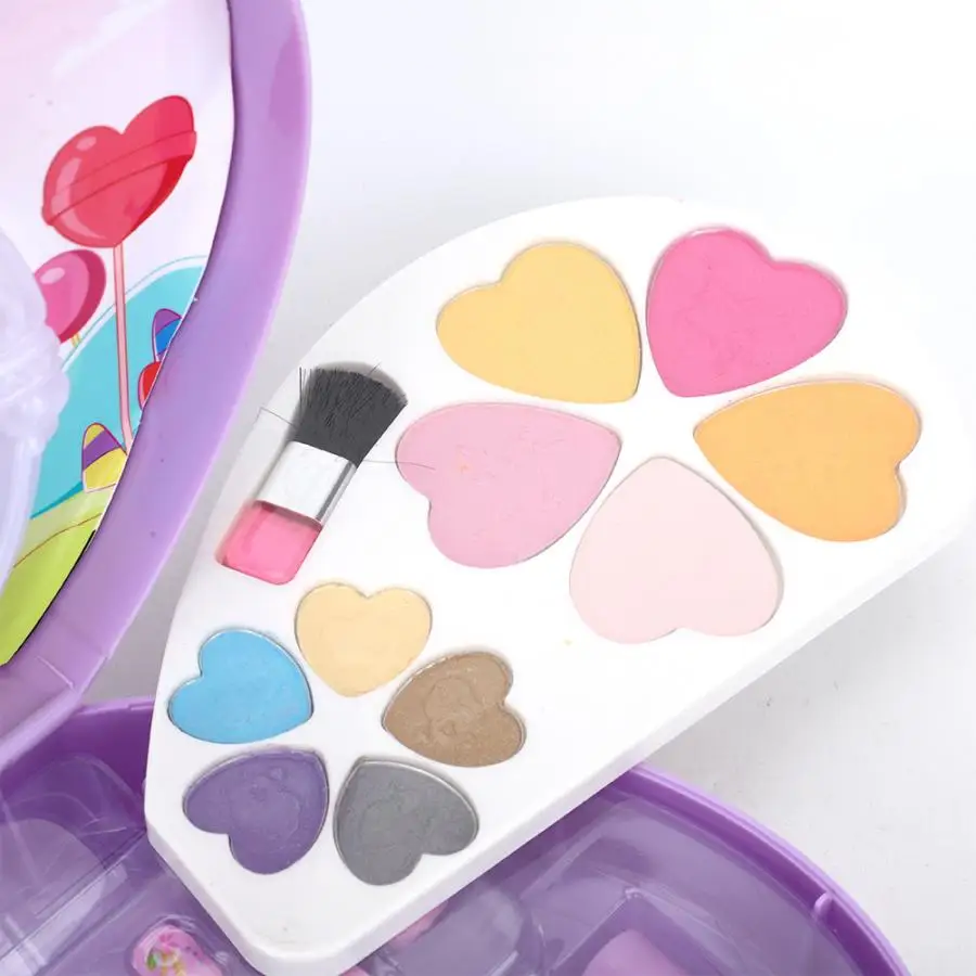 Портативный чехол с натуральной пыльцей для косметики детей набор из палетки