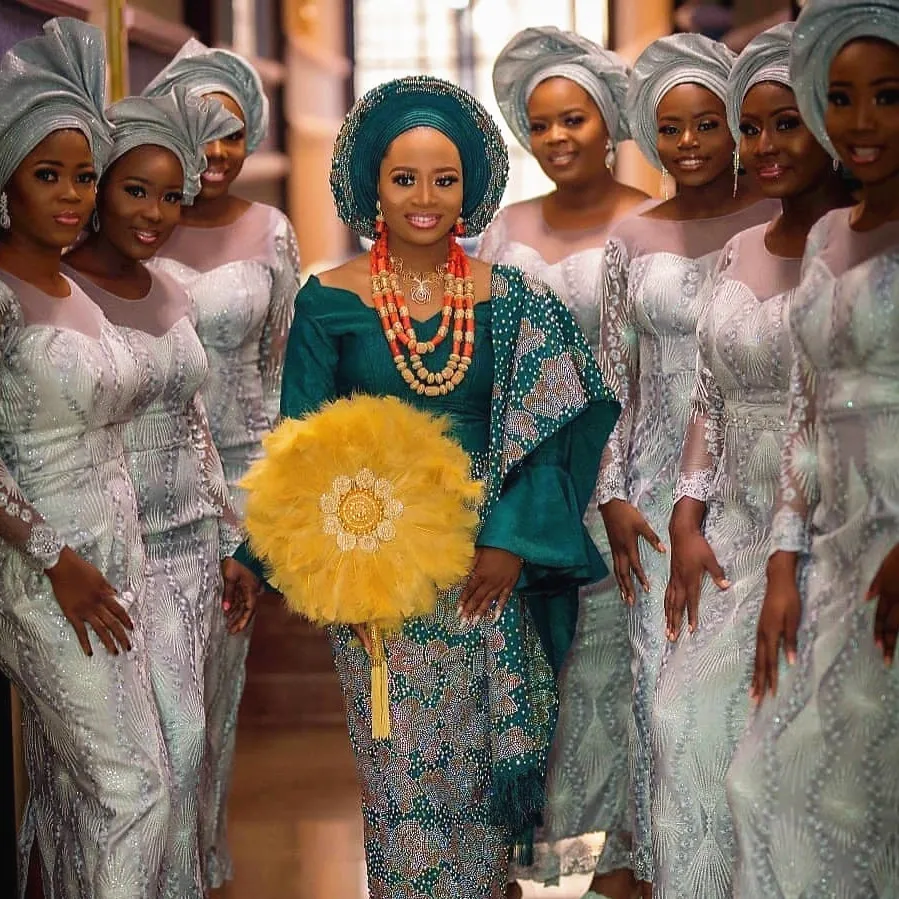 

Burnt Orange African Lace Fabric 2020 Embroidered Nigerian Laces Fabric High Quality French Tulle Lace Fabric For Women Dress