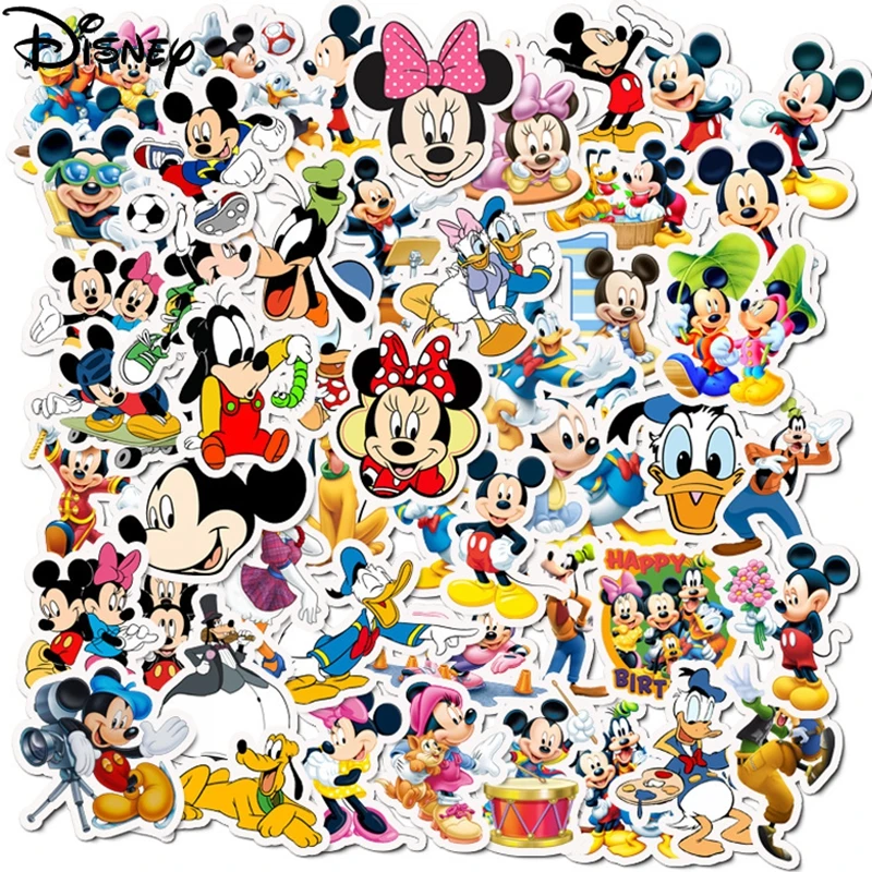 10/50 шт Микки Disney Стикеры s стежка мультфильма Холодное сердце Минни Маус