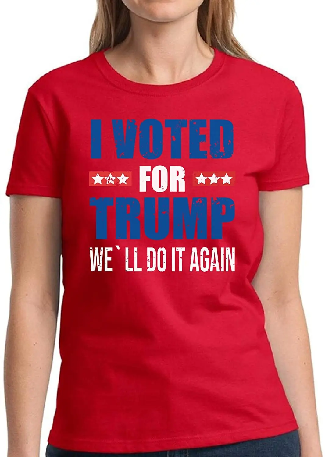 

Pekatees Trump T-Shirt We'll Do It Again Shirts for Women New Arrivals Harajuku Tee Summer 2020 Pure Cotton Short Sleeve Tshirt