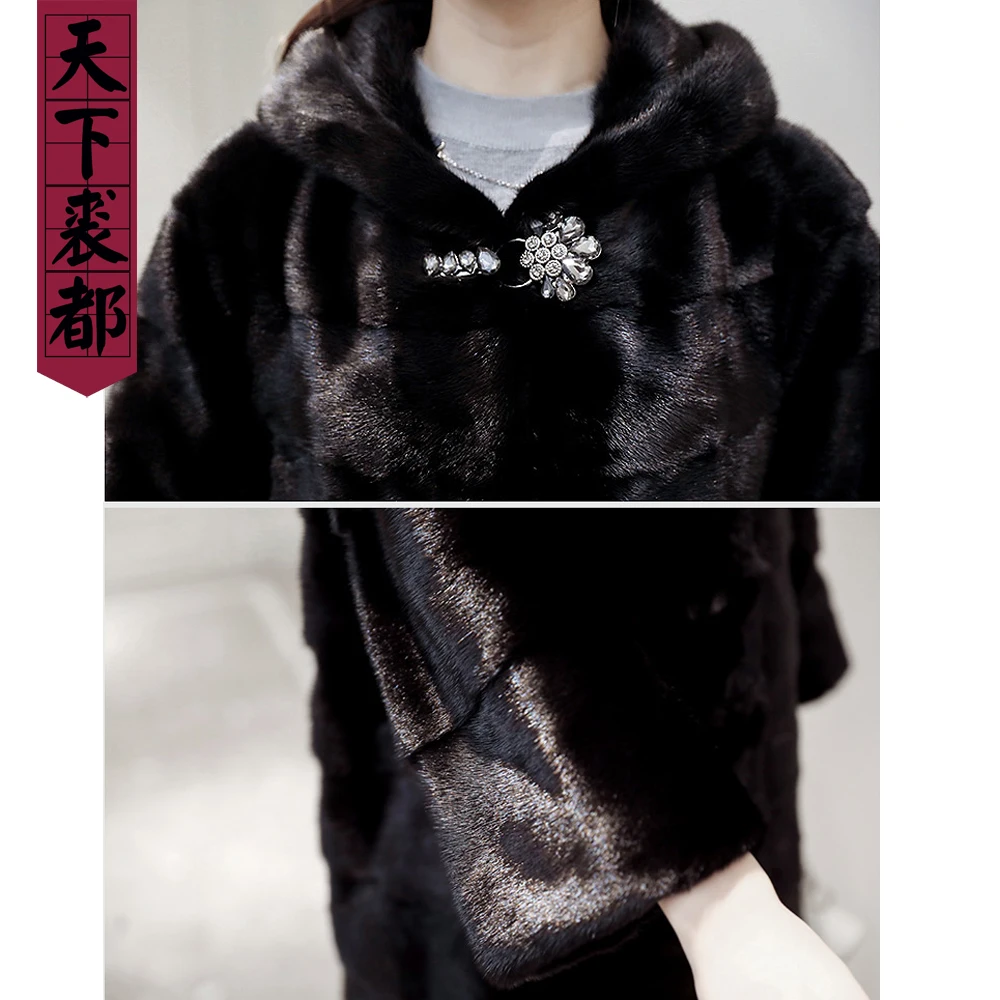2019 натуральным лисьим мехом пальто куртка меховые женские зимние натуральный