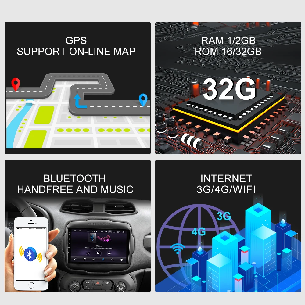 Автомагнитола ISUDAR для Jeep Renegade мультимедийный плеер с GPS стереосистема FM радио