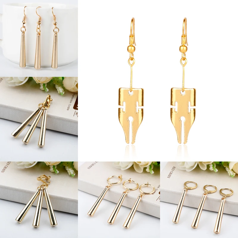 

Men's Earrings 3pcs/Lot Pendant Ear Drop Jewelry Cartoon Boa Hancock Zoro Anime Cosplay Earring