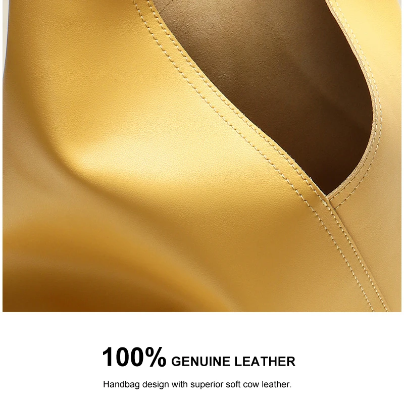 

YIFANGZHE New Casual Middle Women Handbag Designer Ladies Shoulder Bag High Quality Soft Cow Leather Female