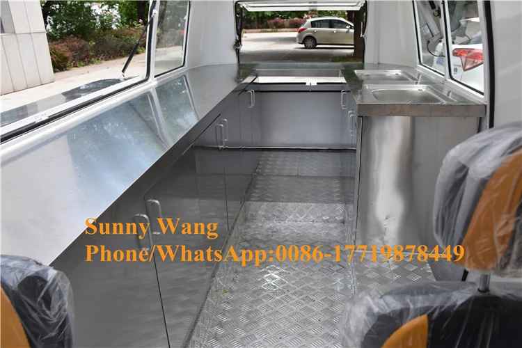 Цветные Мобильные тележки для пищевых продуктов фургон тележка киоск