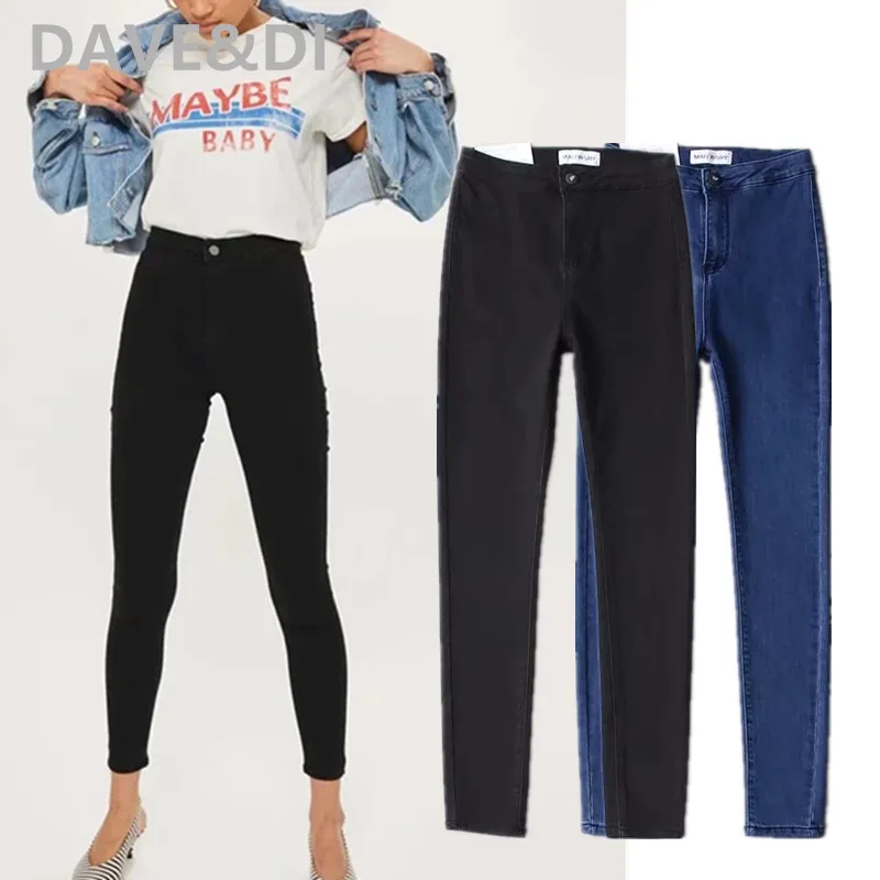 

Jenny&Dave pencil jeans fashion blogger basic jeans woman england high street vintage AA high waist skinny push up for women