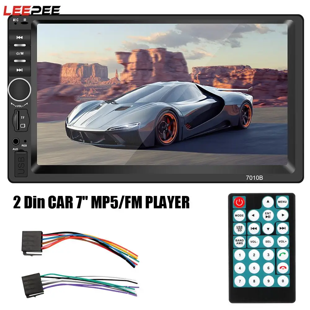 

7" Multimedia Video Player Intelligent System 2 Din Car Radio Auto Audio Car Stereo MP5 Bluetooth Touch Screen