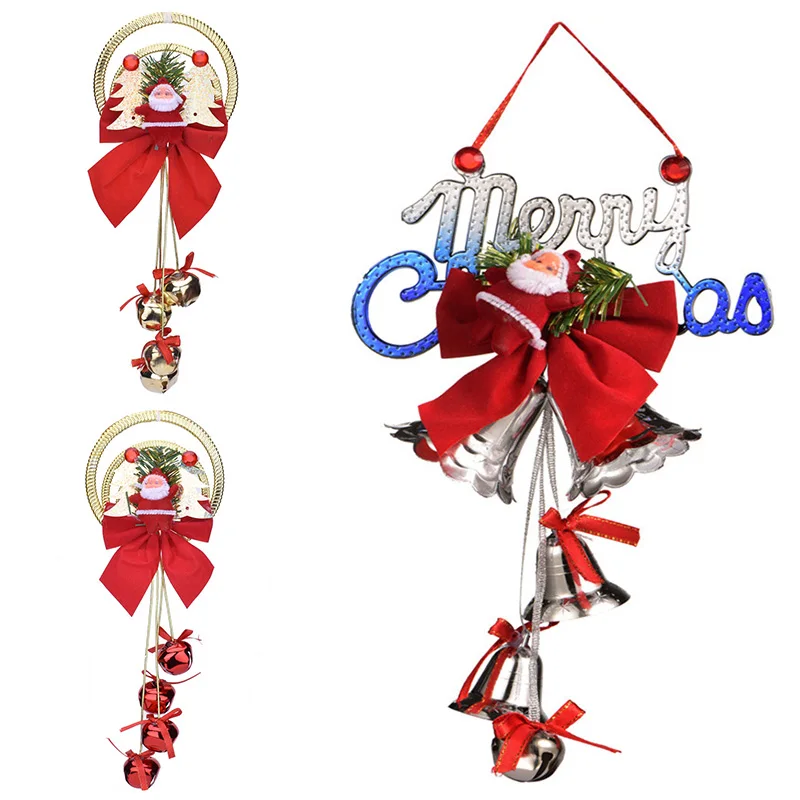 

Christmas Bell Xmas Tree Pendant Santa Claus Bell Naviidad Gift Oranment Christmas Tree Decor Accessory DIY Bell Hanging Pendant