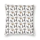 Уиппет накидки на подушки, диван Гостиная Грейхаунд Sighthound собака квадратная Подушка Чехол 40x40cm