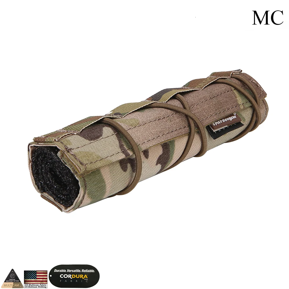 EMERSONGEAR 18 см страйкбол подавитель крышка охотничьи Тактические оружейные аксессуары для страйкбола Защитная стрельба подавитель чехол EM9437