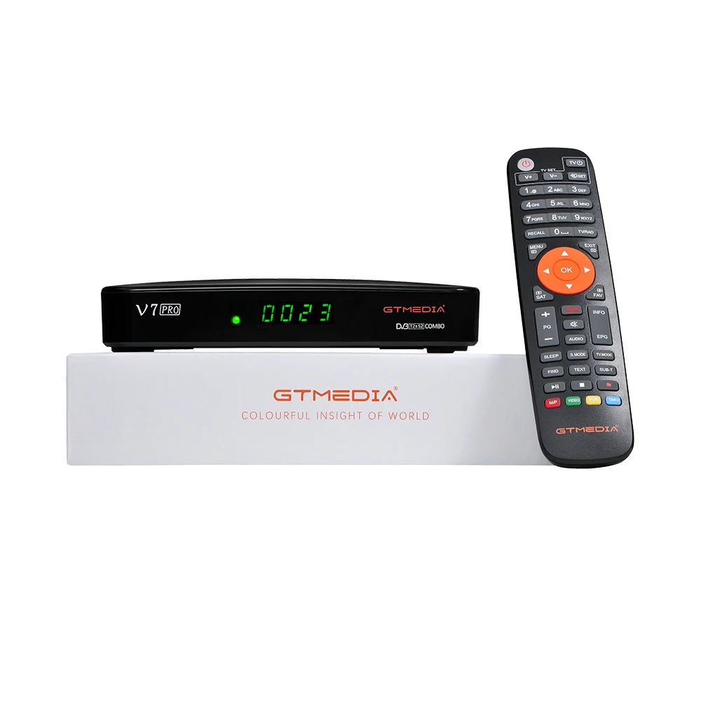 GTmedia V7 PRO Combo Dvb T2/S2 Спутниковый ресивер (USB Wifi) Поддержка H.265 PowerVu Biss Key Ccam Newam Youtube 1080P