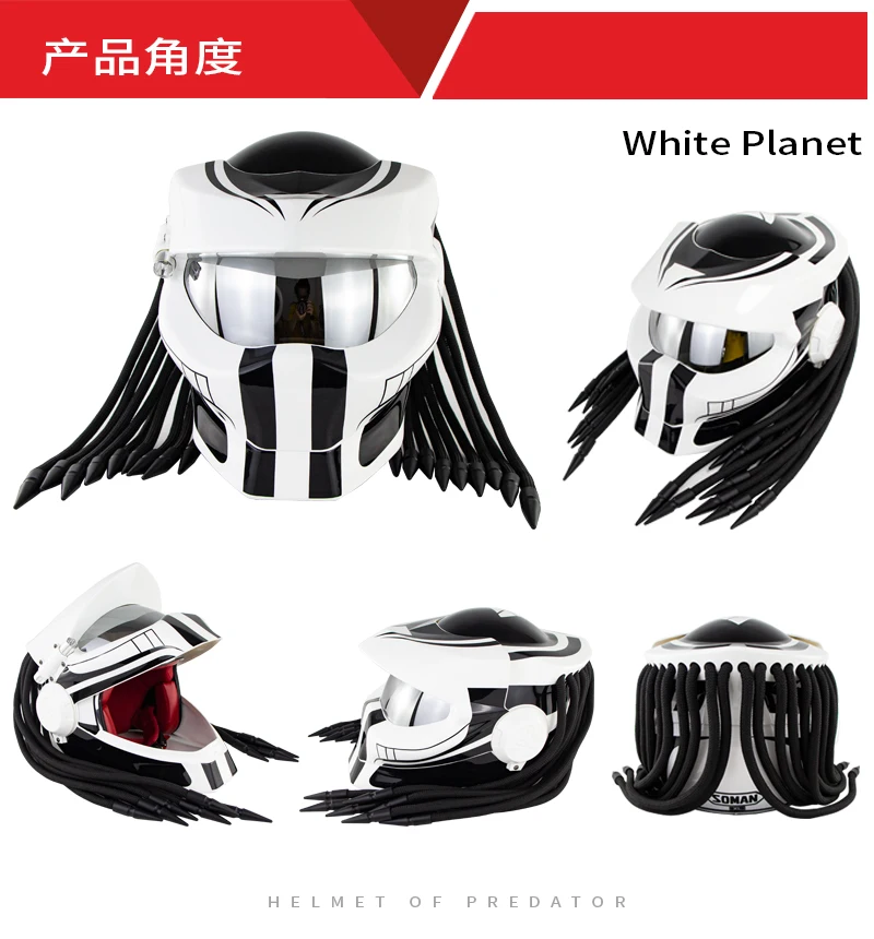 Capacete Predator moto Racing DOT approved Skull шлемы с полным лицевым покрытием откидной шлем Moto rcycle