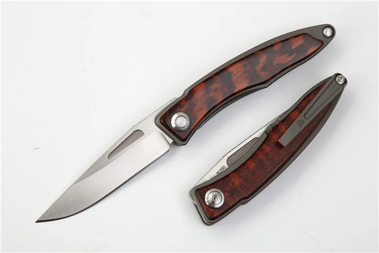 Новинка складной нож MIKER CR Mnandi M390 с лезвием из змеиной древесины и титана медная