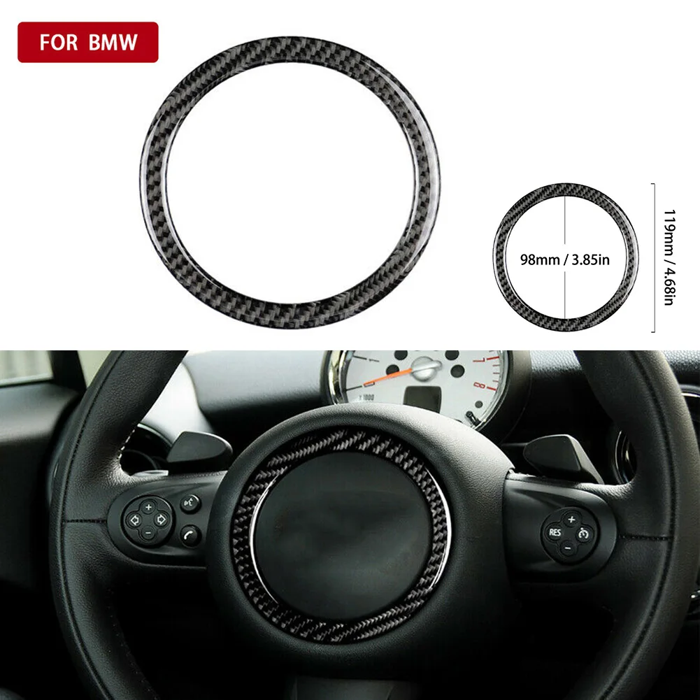 Обшивка кольца на рулевое колесо автомобиля стикеры из углеродного волокна
