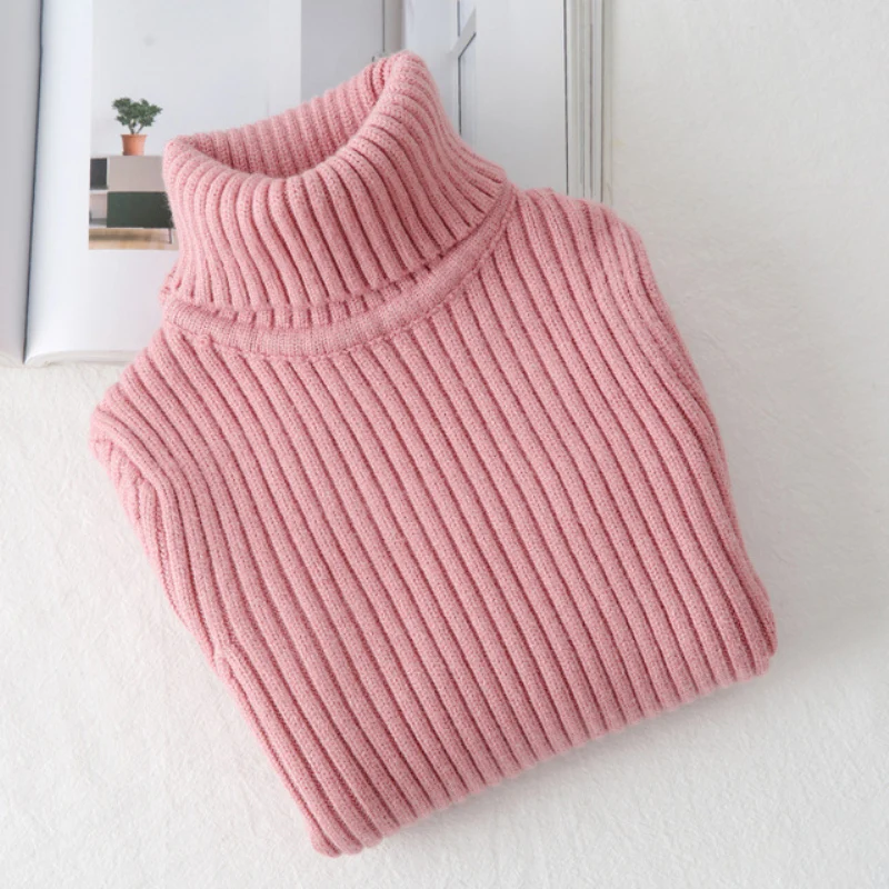 

Girl Wool Sweater Underwear Tops 2021 Cool Thicken Warm Winter Autumn Knitting Pullover Outdoor Kids Baby Children Clothing