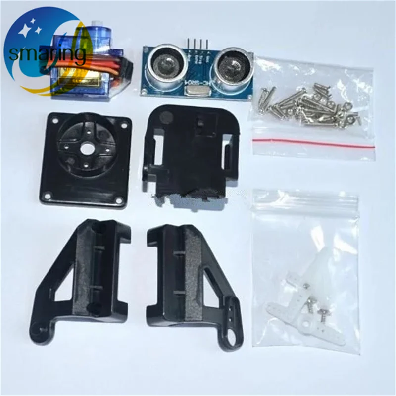 Smarian Официальный 9G SG90 Серводвигатель + Ультразвуковой Модуль HC-SR04 FPV выделенный
