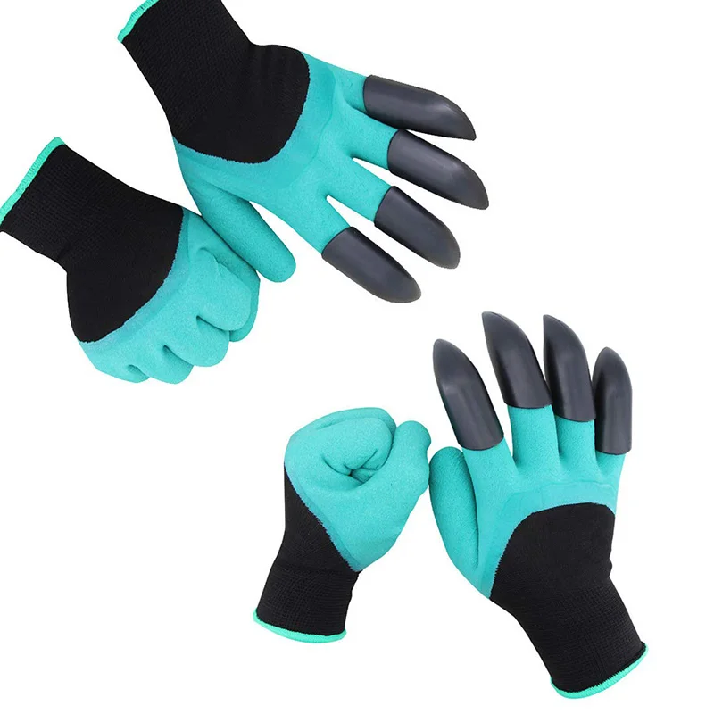 Перчатки для мужчин и женщин садовые митенки с когтями обрезки посадки роз 1