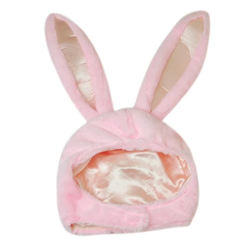 Короткая плюшевая шапка с заячьими ушками забавная мягкая игрушка в виде кролика