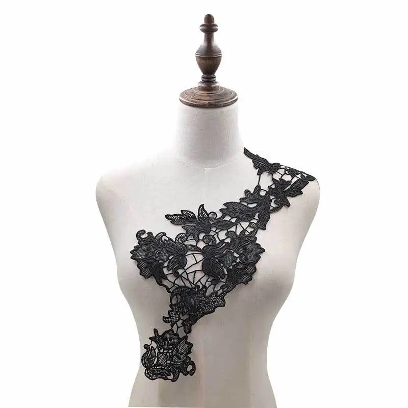 Вышивка с круглой горловиной для творчества искусственные Съемная воротники