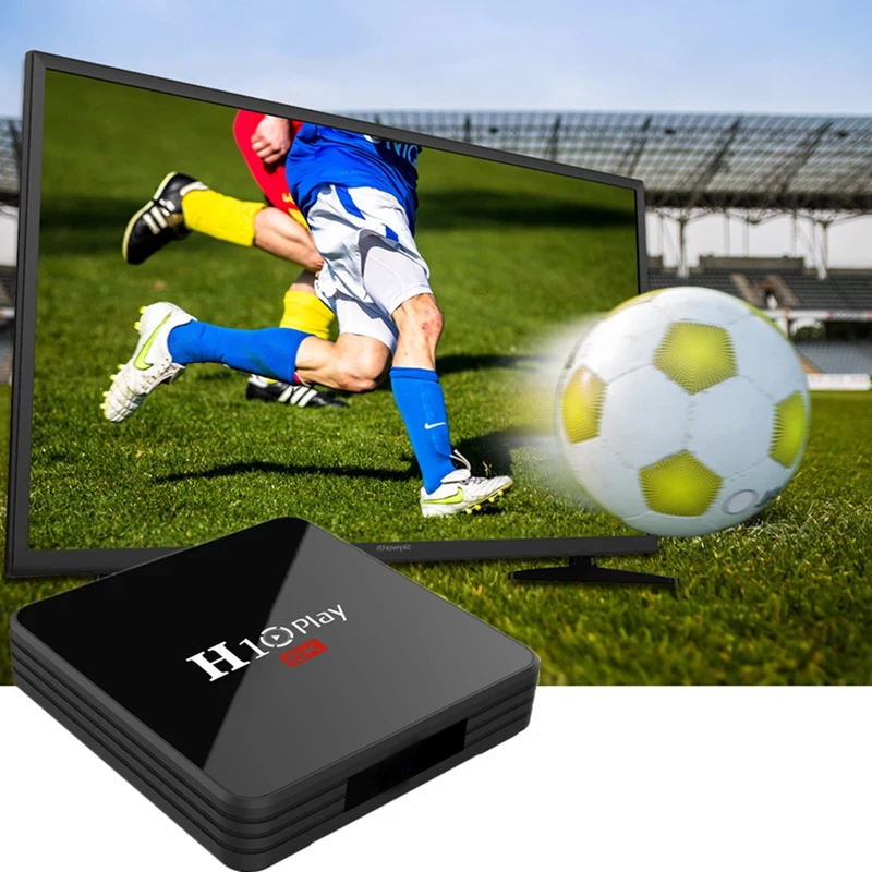

H10 PLAY Android 9.0 Smart TV Box Allwinner H6 2.4G WiFi 4GB RAM 32GB ROM Set Top Box USB3.0 H.265 6K Media Player US Plug