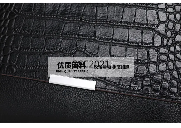 

2021 Fashion Crocodile Tote Bags Women Handbags Genuine Leather Ladies Black Hand Bag Shoulder Bolsas De Mujer