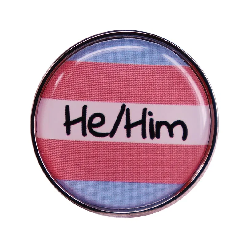 Мужской значок с надписью He hims | Украшения и аксессуары