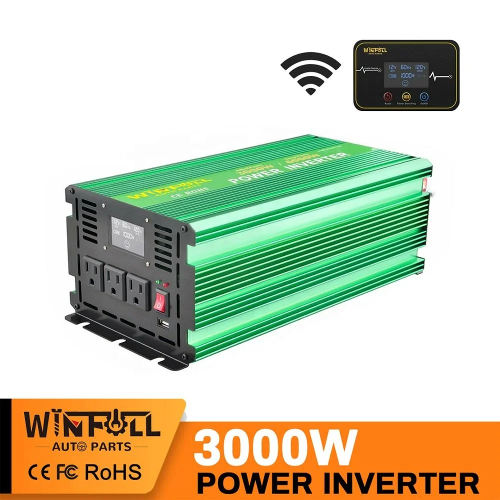 

Modified Sine Wave Inverter Wireless Remote 12V Dc Power Inverter 3000W For Sale