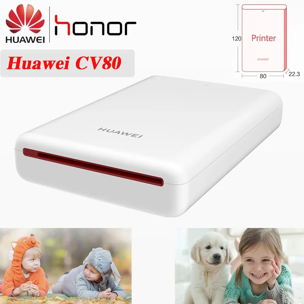 

Huawei Printer CV80 Portable Pocket Polaroid Mini Phone Bluetooth No Ink2* 3Inch global version Wireless bluetooth printer