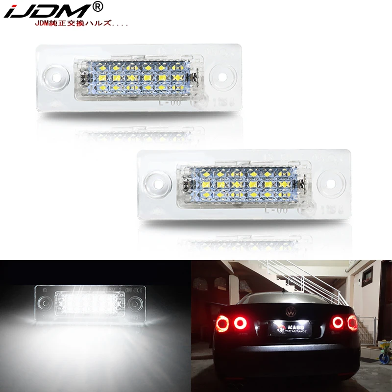 IJDM автомобильный белый светодиодный светильник номерного знака для VW Transporter T5