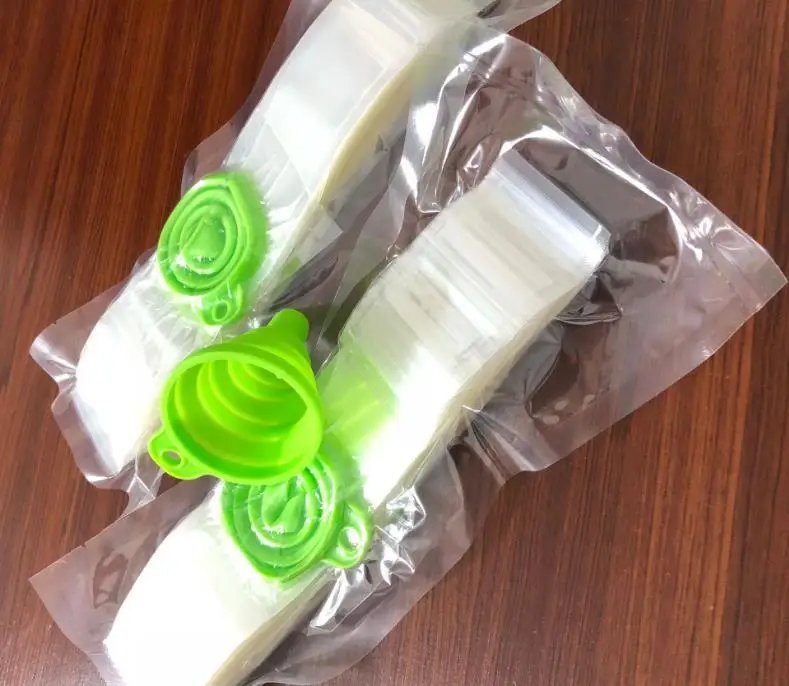 

Disposable Popsicle Package Mold Diy Transparent Ice Cream Tools Bag Kitchen Cold Drink Self Sealing Bags with Silicone Funnel