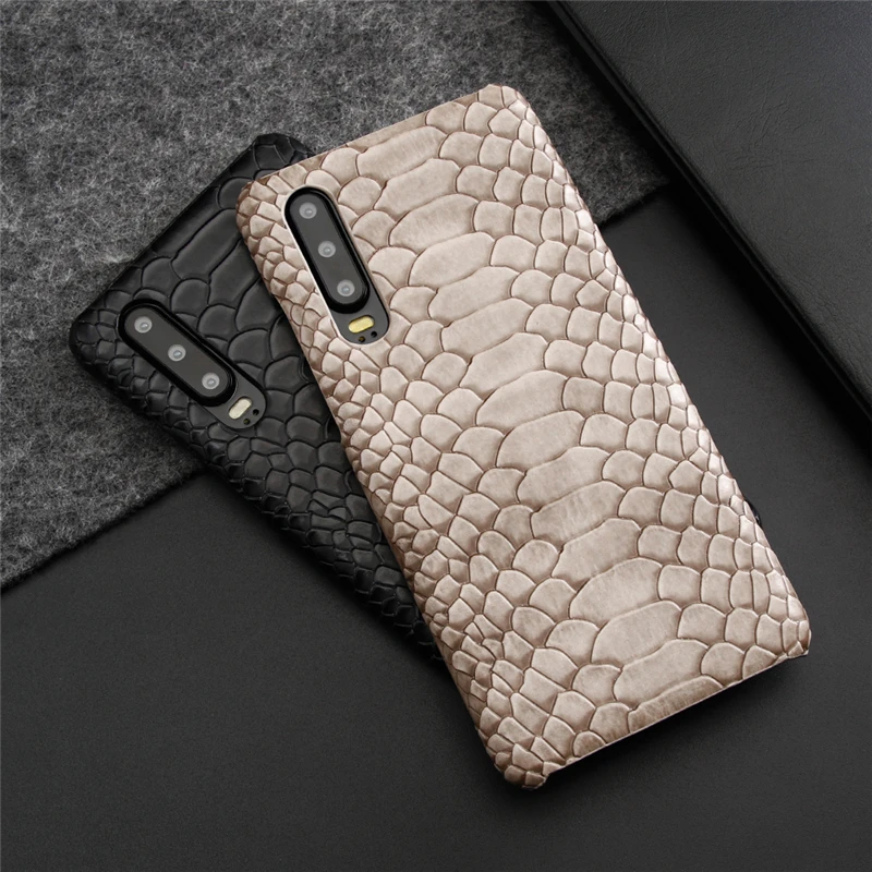 Змеиный узор чехол для телефона huawei P20 P30 mate 20 Pro Lite Модный Роскошный кожаный