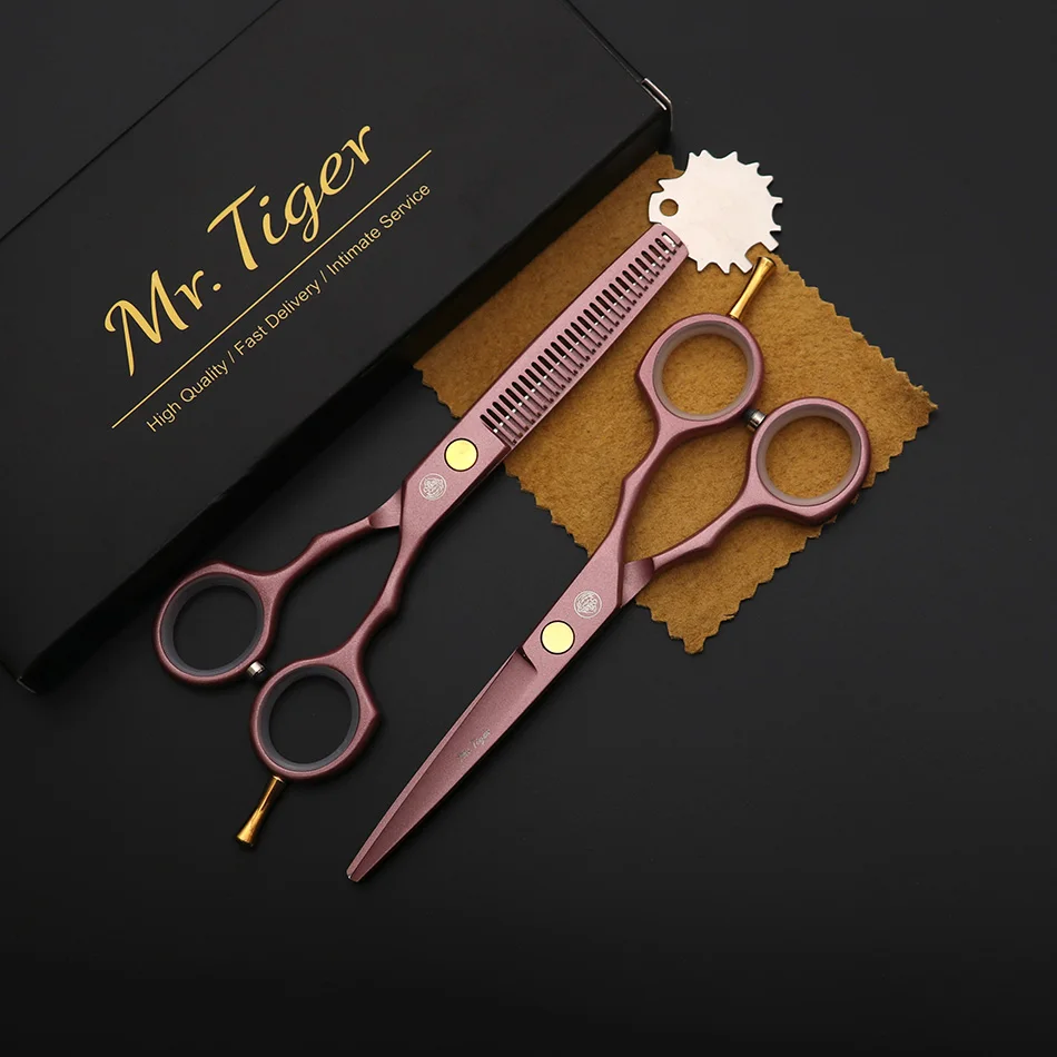 

New Set 6.0 5.5 Salon Hair Cutting Scissors Hairdressing Professional Hair Scissors Thinning Shear Barber Scissors Haircut Razor