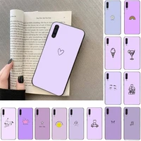 purple background pattern phone case for samsung galaxy a50 a30s a50s a71 70 a10 case samsung a51 case
