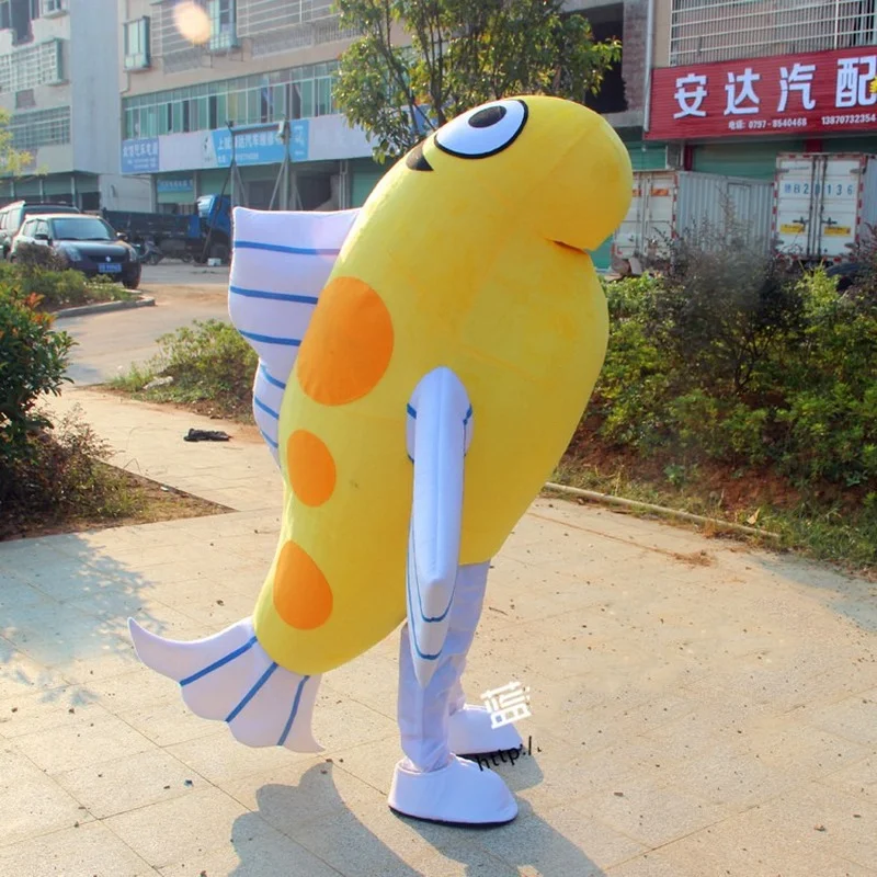 Fish Mascot Costume Cosplay Furry Suits Party Game Fursuit Cartoon Dress Outfits Carnival Halloween Xmas Easter Advertising