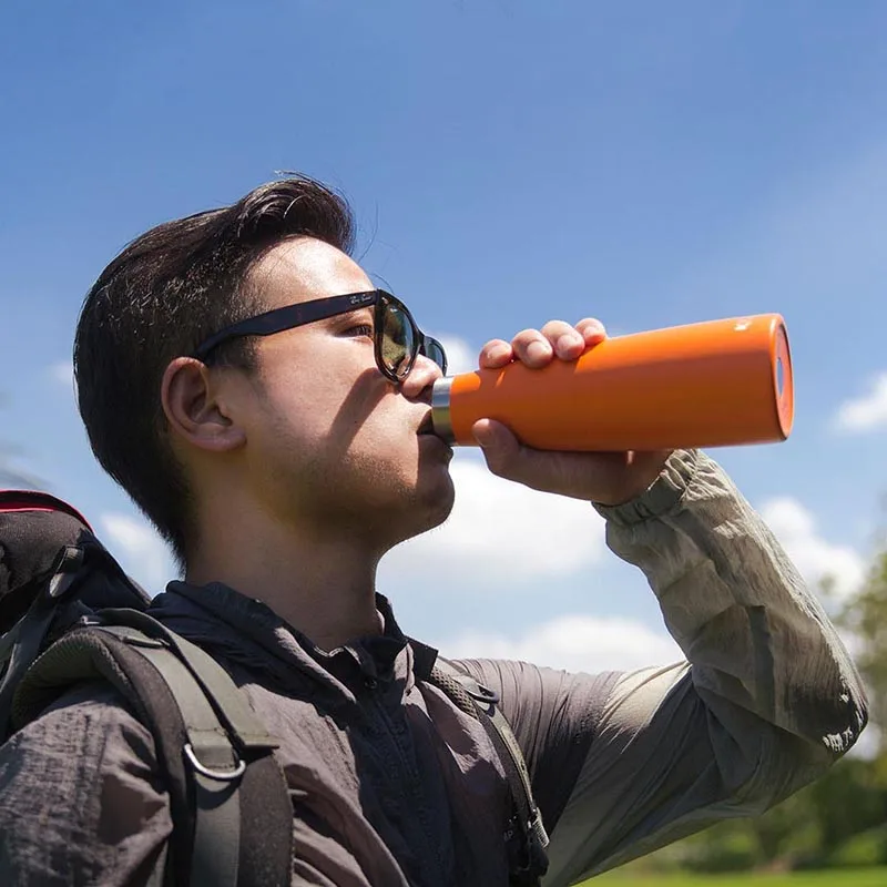 Новая умная бутылка для воды KKF термос с OLED дисплеем температуры Вакуумная 24 часа