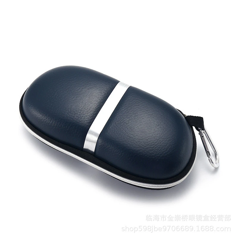 

Portable Black Zipper Dustproof Sunglasses Protective Case Reading Glasses Box Travel Hard Glasses Storage Eyewear Accessories