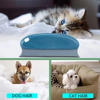pet comb professional safe soft pet hair remover brush for cleaning carpets sofas furnishings dog cat hair portable