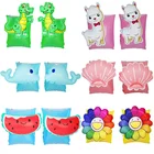 Rooxin Pool Buoys Baby Swim ming Ring нарукавники для бассейна надувной круг бассейн поплавок обучение плаванию Фламинго динозавр бассейн игрушки для вечеринок