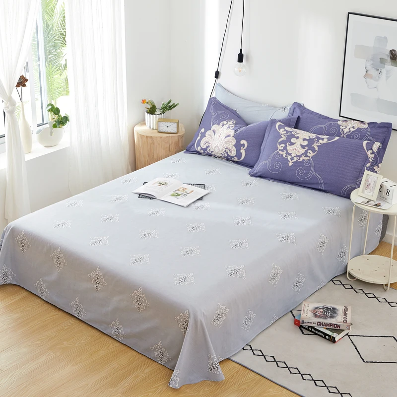 1 шт. 100% из материала на основе хлопка лист сетка в полоску с принтом Покрывало