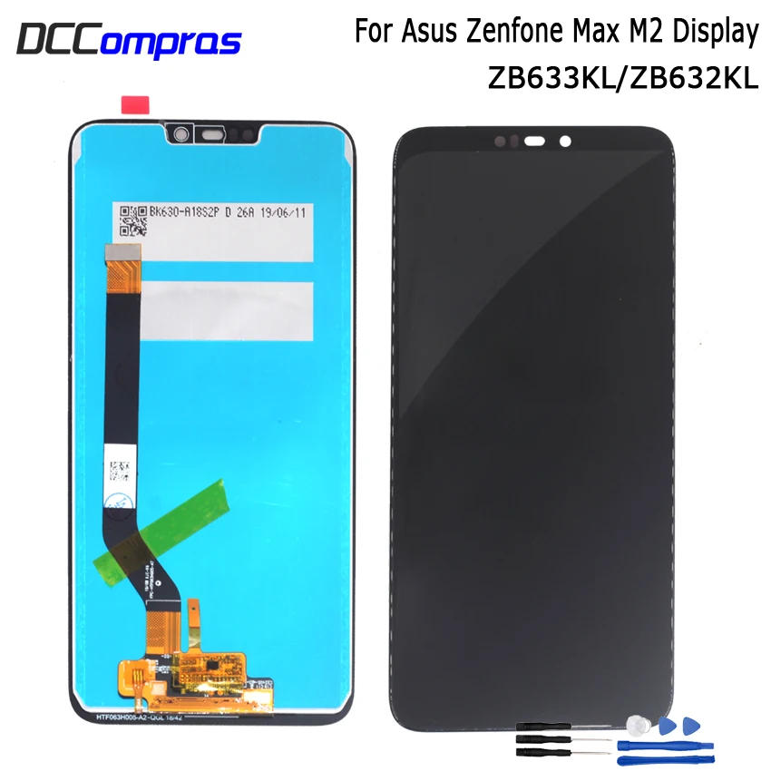 

ЖК-дисплей для Asus Zenfone Max M2, дигитайзер сенсорного экрана в сборе для Zenfone Max M2 ZB633KL ZB632KL, ЖК-дисплей