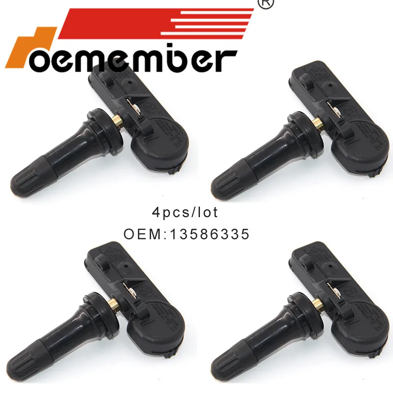 

OEMEMBER 4 шт. датчик давления в автомобильных шинах 13586335 TPMS система мониторинга для Buick Cadillac Chevrolet GMC Hummer Pontiac 315 МГц