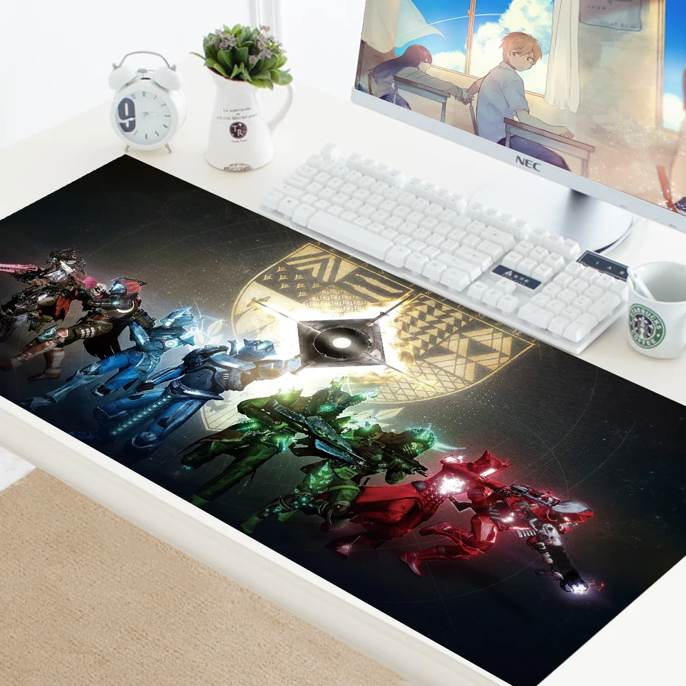 Destiny 2, резиновый коврик для мыши, коврик для клавиатуры, компьютера, геймера, игровой коврик для мыши, резиновая запирающая кромка XL, большой коврик для мыши, коврики для ноутбука, настольные коврики