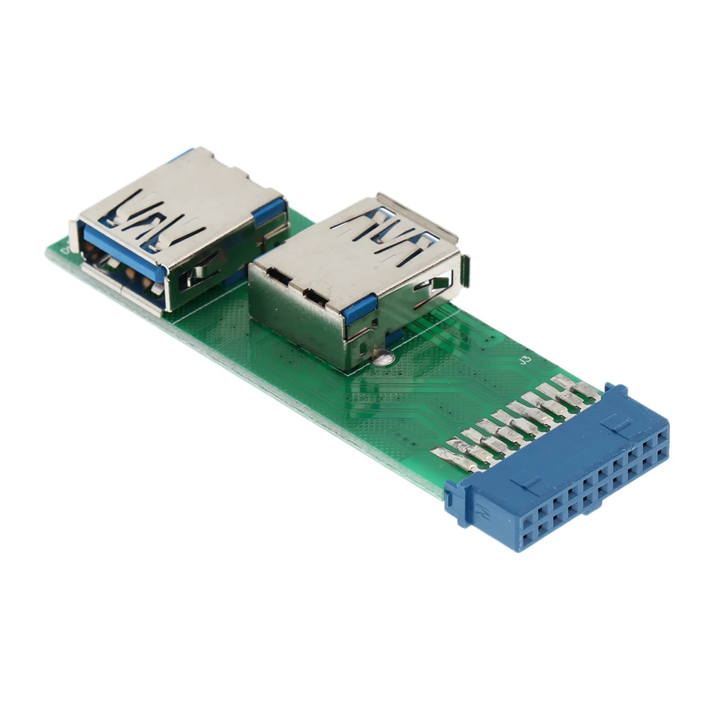 Премиум USB 3 0 20 контактный разъем для 2х порта адаптер конвертер