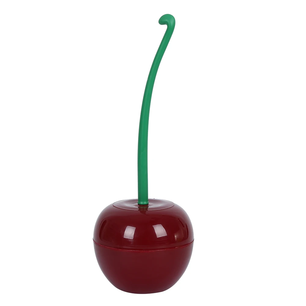 Red Cherry Креативный набор кистей для унитаза, прекрасный держатель в форме красной вишни, аксессуары для ванной комнаты, АБС-пластик для чистки - Цвет: Red Cherry